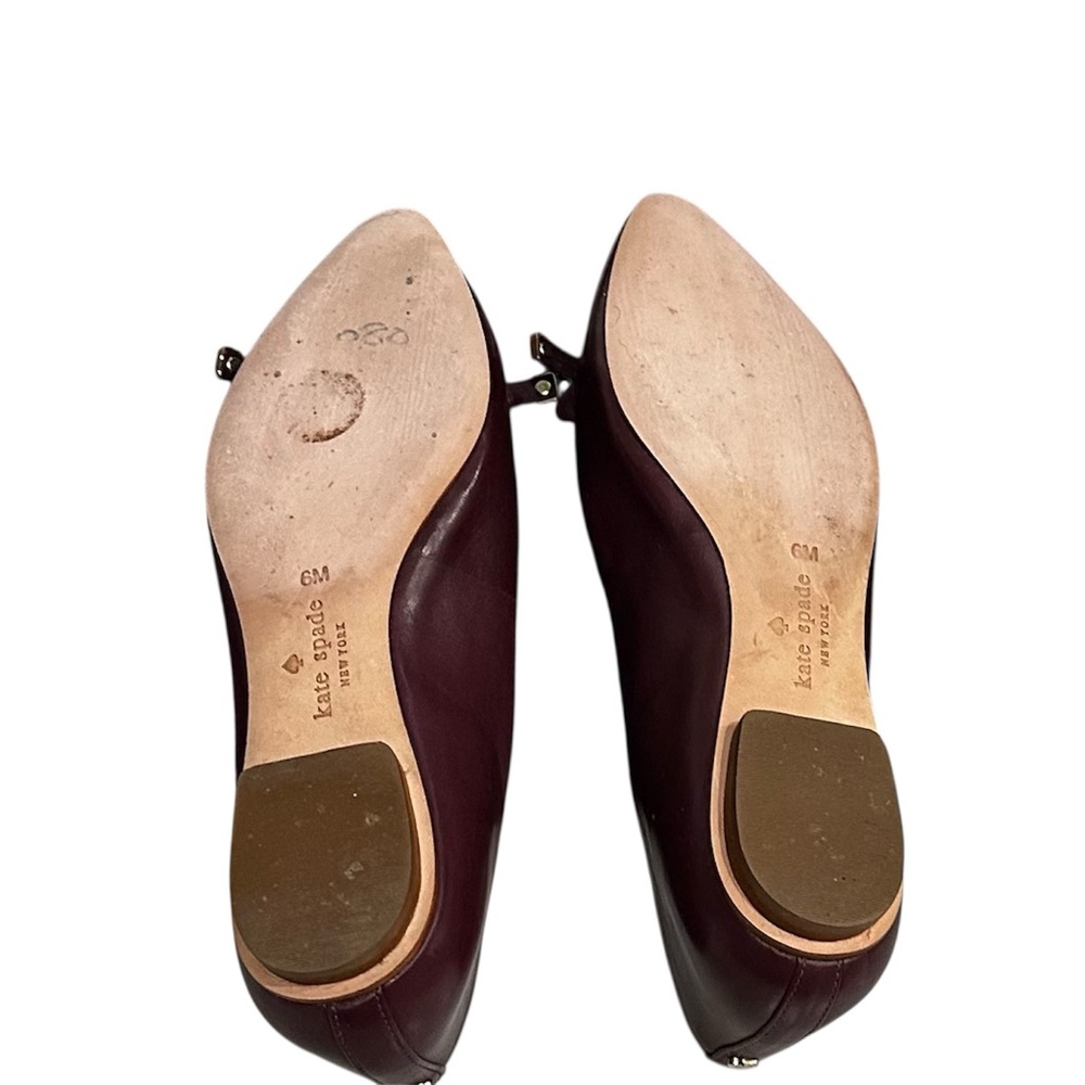 Kate Spade Cordovan Leather Loafers with Ribbon - Picture 7 of 7